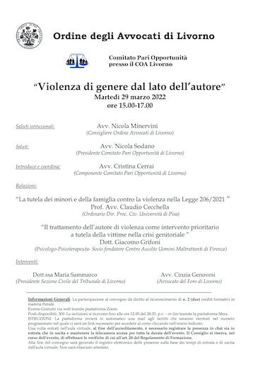 Violenza di genere dal lato dell’autore